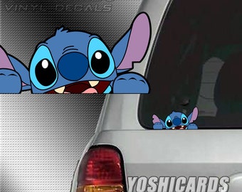 Stitch Peeking inspired Car Laptop vinyl Decal