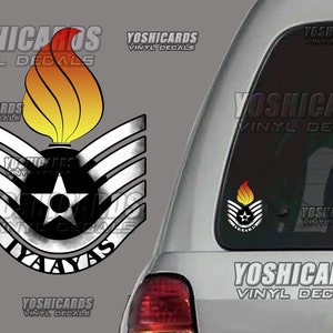 TSGT E-6 AMMO Pisspot Air Force Tech Sergeant inspired Car window promotion sticker Laptop vinyl Decal