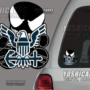 USN Navy Eagle Anchor Venom inspired Car window sticker Laptop vinyl Decal