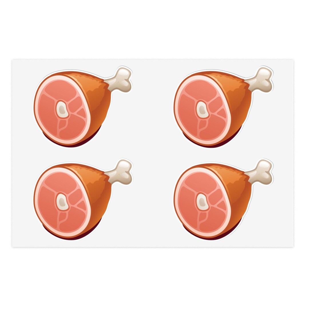 Fun Meat-themed Sticker Sheets, Foodie Stickers, Kitchen Decor, Humor ...