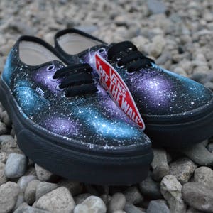 Galaxy Vans, Custom Vans Shoes, Custom Sneakers, Custom Vans,  Galaxy Fashion, Space Vans, Nebula Vans, Unique Sneakers, Painted Vans