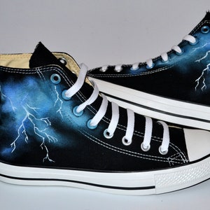 Luske undtagelse absolutte Lightning Converse Stormy Art Lightning Bolt Back to - Etsy