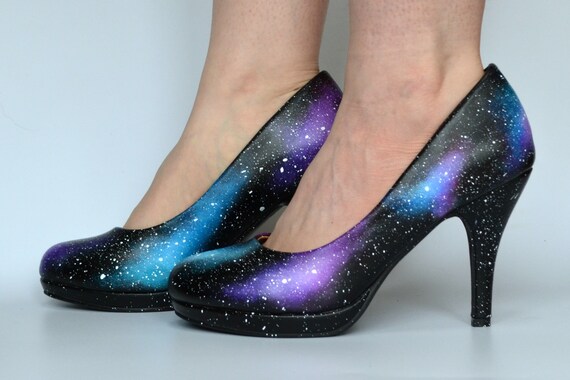 Galaxy Stilettos Women s Heels Alternative Wedding Space Shoes