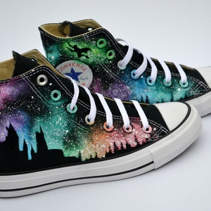 Wizard Castle Witch Converse Wizarding School Witchcraft & - Etsy