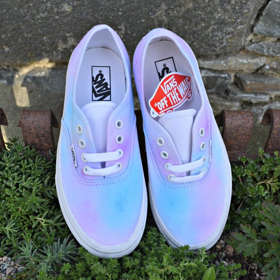 pastel tie dye vans