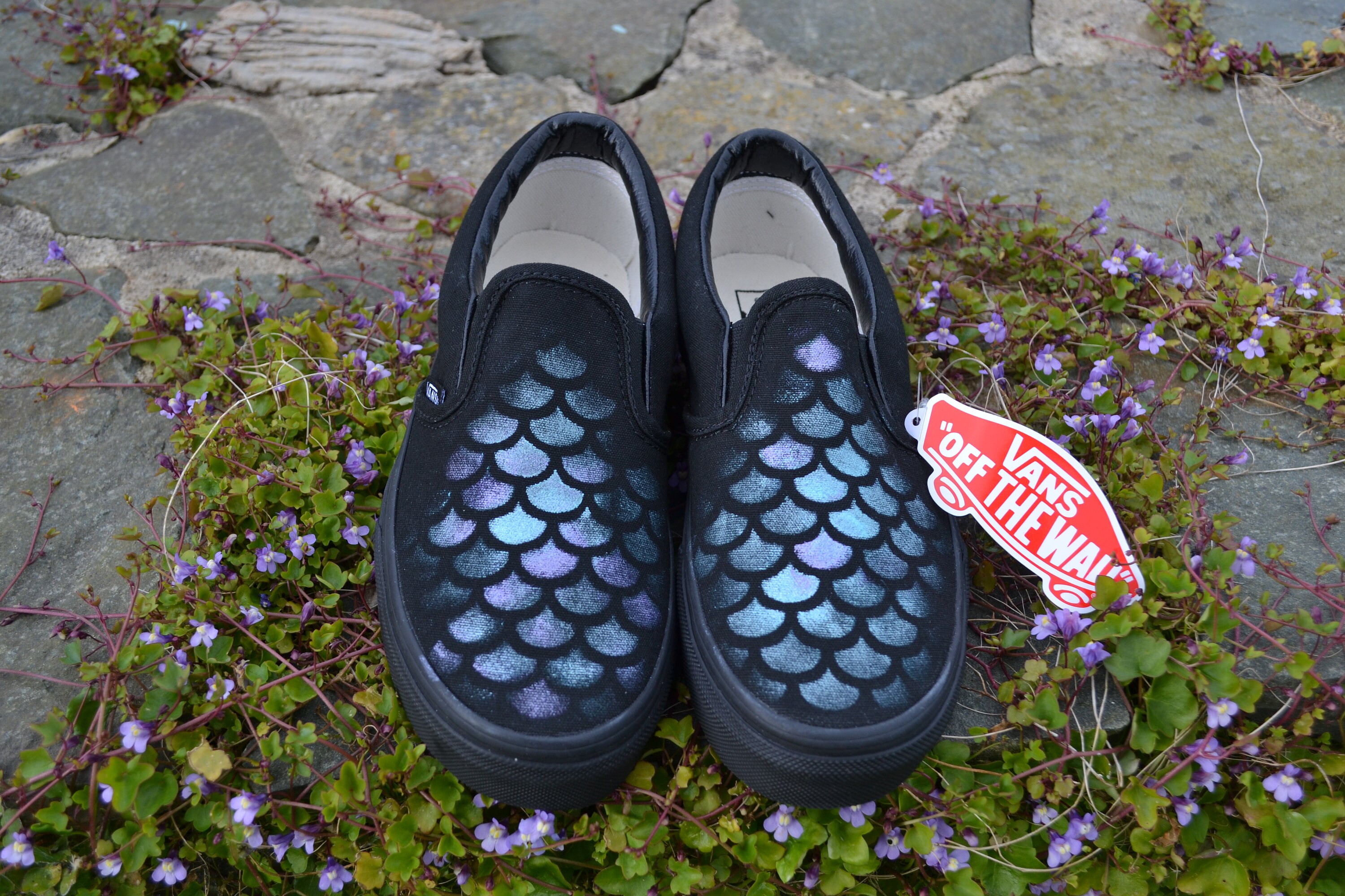 Vans top mermaid slides