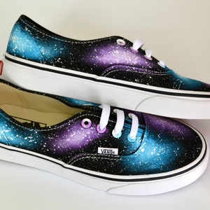 Custom Vans Shoes, Astrology Gift, Custom Sneakers, Custom Vans, Galaxy Fashion, Space Vans, Nebula Vans, Unique Sneakers, Painted Vans