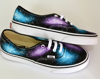 Custom Vans Shoes, Astrology Gift, Custom Sneakers, Custom Vans, Galaxy Fashion, Space Vans, Nebula Vans, Unique Sneakers, Painted Vans
