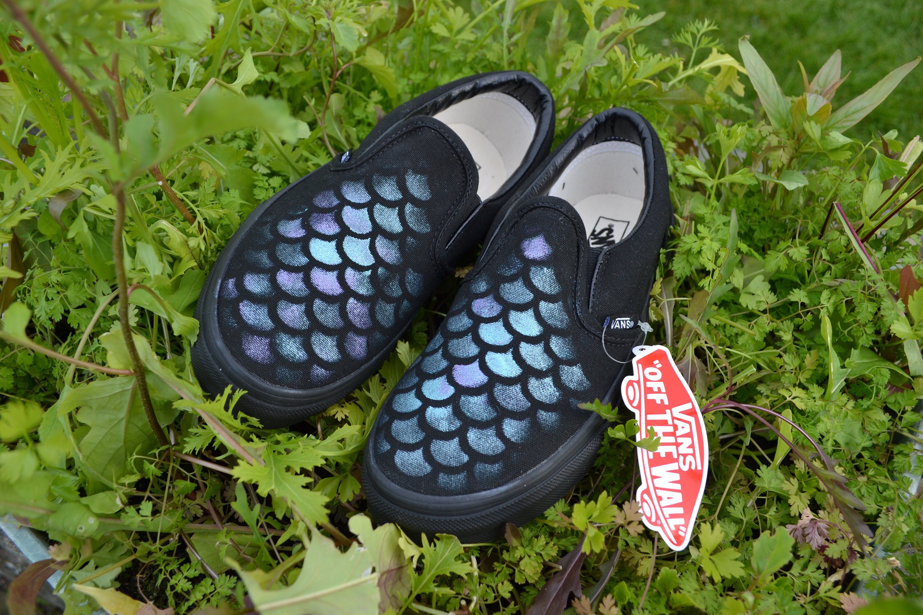 Vans mermaid slides cheap