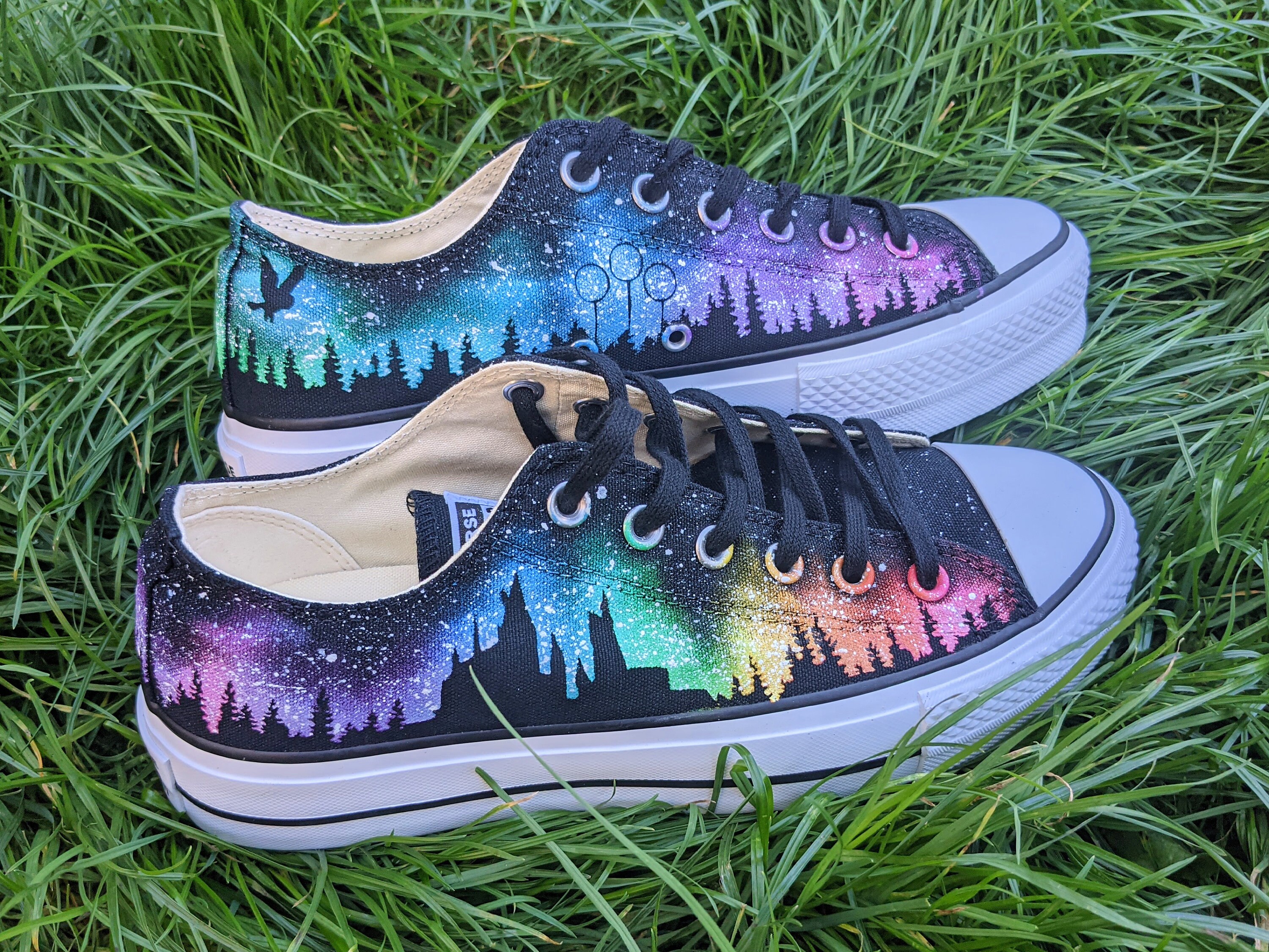Custom Platform Converse Witchcraft and Wizardry Wizarding - Etsy Custom Platform Converse Witchcraft and Wizardry Wizarding - Etsy