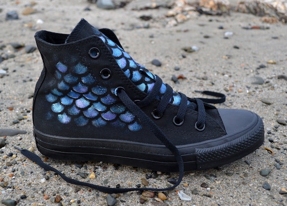 mermaid converse high tops