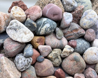 1 or 2lbs Great Lakes stones/rocks: Hand Sourced, lapidary, polishing, mineral specimens, Michigan, Superior, Huron