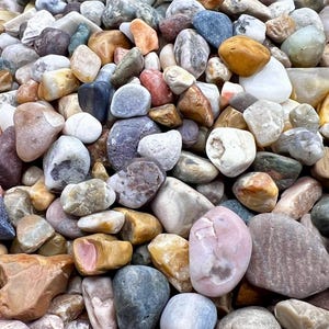 Great Lakes Beach Pebbles: Small hand-sourced Lake Michigan, Superior, Huron stones. Great for crafts, art, lapidary, and more