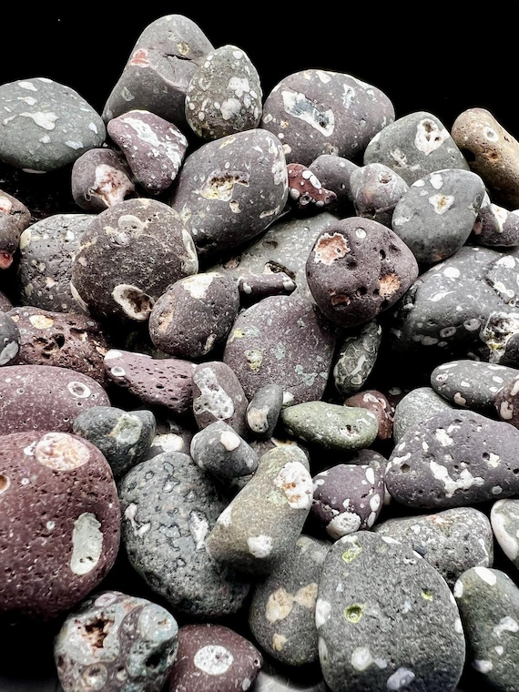 Lake Superior Galaxy Stones: Amygdaloidal Basalt, Keweenaw