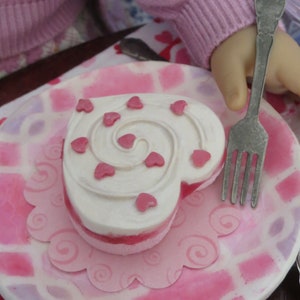 18 Doll's Heart cakes single-serve 1:3 Scale Choose from four different designs image 4