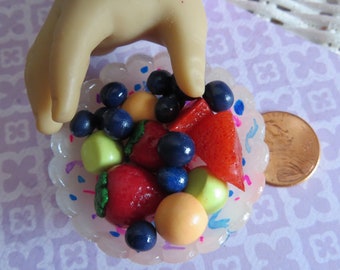 NEW! 18" Doll Fresh Fruit Salad with Bowl (22 pieces) *** 1:3 Scale