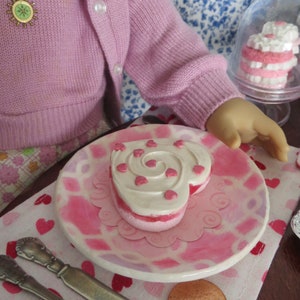 18 Doll's Heart cakes single-serve 1:3 Scale Choose from four different designs image 3