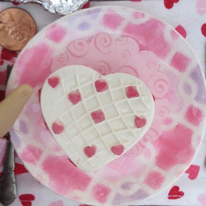 18 Doll's Heart cakes single-serve 1:3 Scale Choose from four different designs image 7