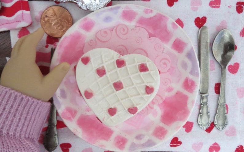 18 Doll's Heart cakes single-serve 1:3 Scale Choose from four different designs image 7