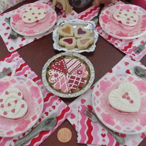 18 Doll's Heart cakes single-serve 1:3 Scale Choose from four different designs image 2