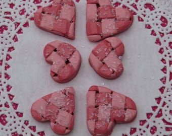 NEW! 18" AG doll Heart Cookies that look like they're woven  ***