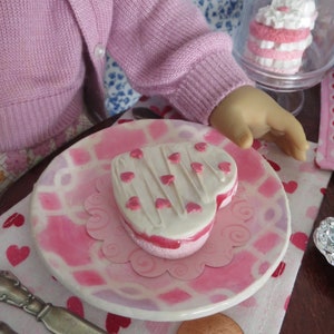 18 Doll's Heart cakes single-serve 1:3 Scale Choose from four different designs image 10