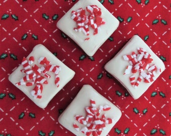 18" Doll's Red Velvet Squares, or Salted Caramels or Pinwheel cookies with plate *** 1:3 Scale