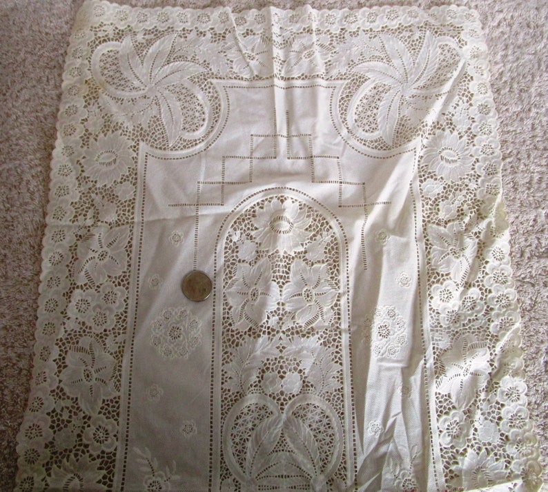 Pair of Vinyl Dresser Scarves Tablerunners Scarf in Ecru Etsy