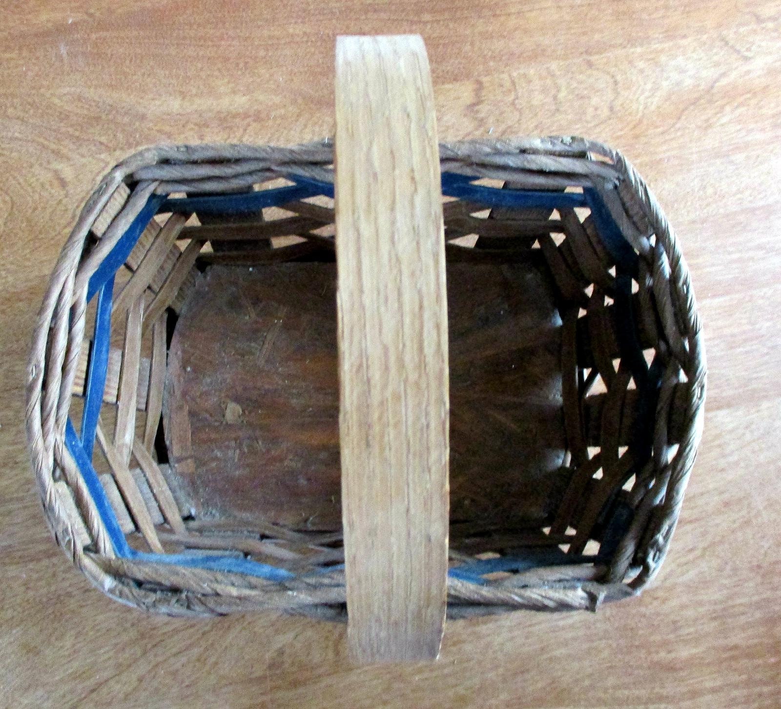 Woven Wood Basket With Handle 10 L X 71/2 W X 12 H Solid Base Well Made Etsy New Zealand