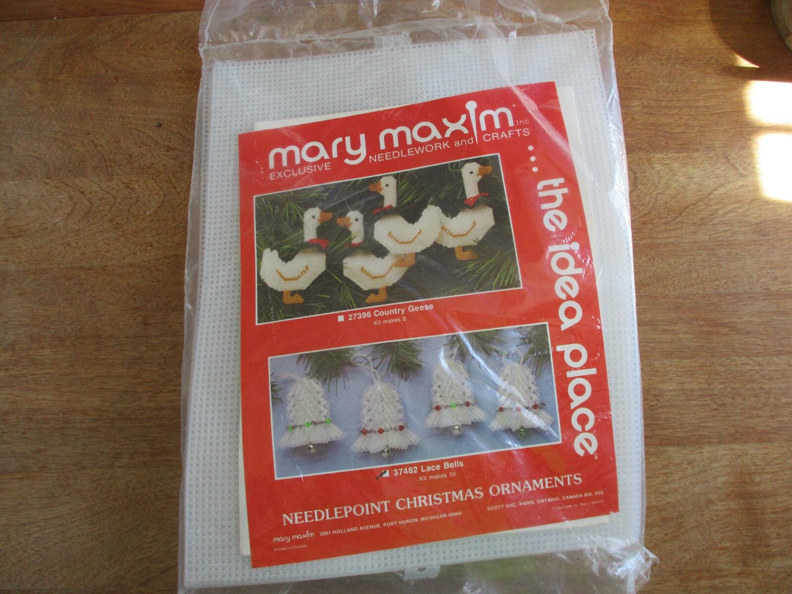 New Mary Maxim Needlework Christmas Ornaments Kit for 10 Lace Etsy