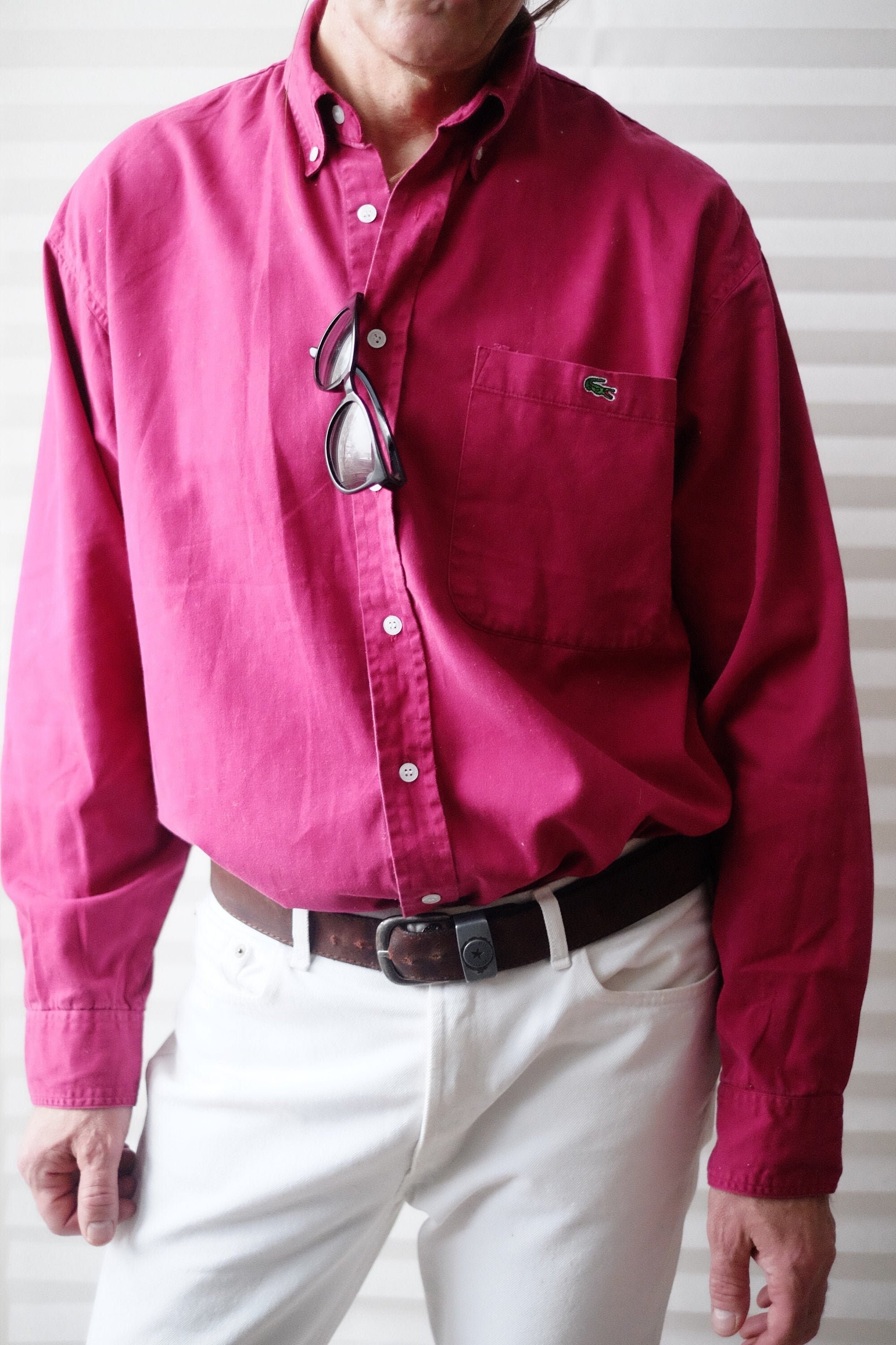 Ropa Ropa para hombre Camisas y camisetas Polos Rosa pálido Lacoste Hombre Polo Camisa Slim Fit Manga Corta Camisa de Golf Rosa Hombre Chemise Camiseta Talla Mediana 