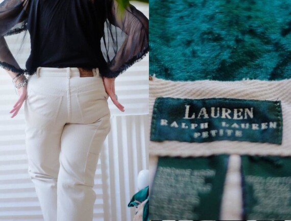 Vintage 80'sOriginal Ralph Lauren Petite Jeans Wh… - image 1