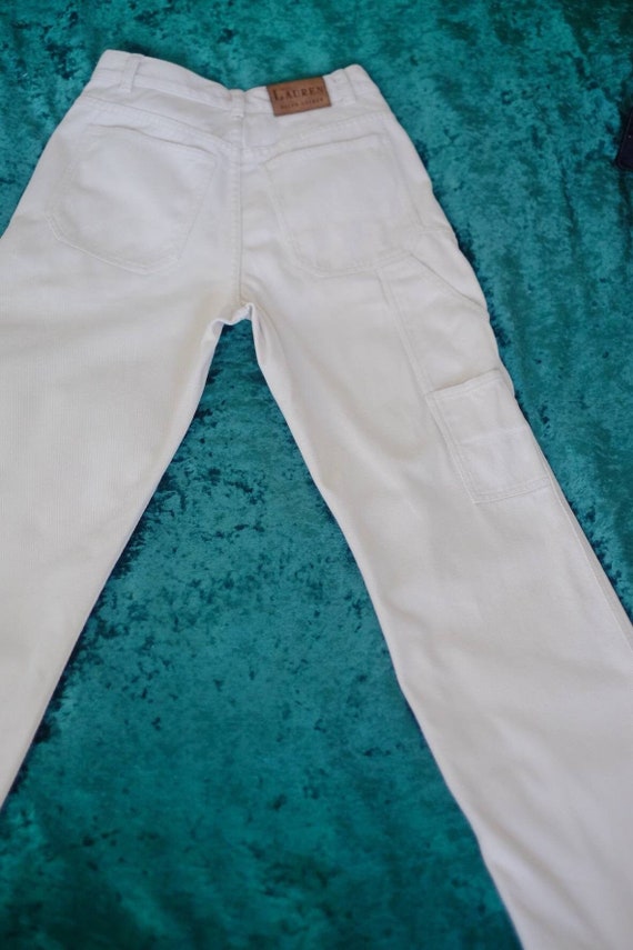 Vintage 80'sOriginal Ralph Lauren Petite Jeans Wh… - image 4