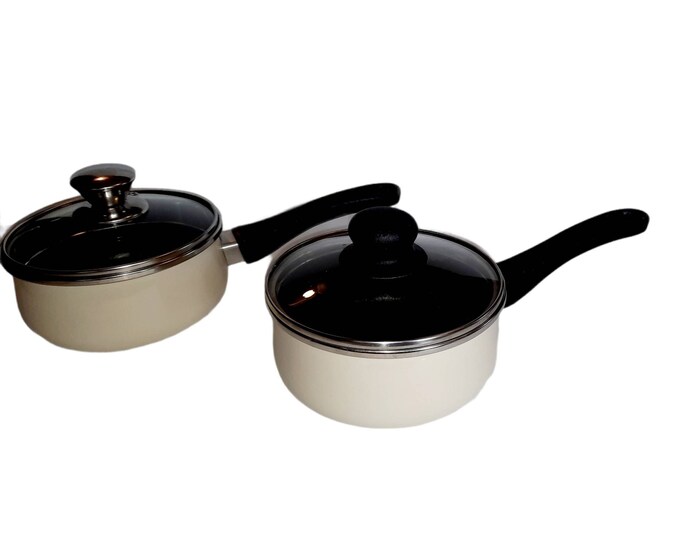 Vintage Megaware Cookware Made in Spain 1qt Sauce Pans Pots W Etsy