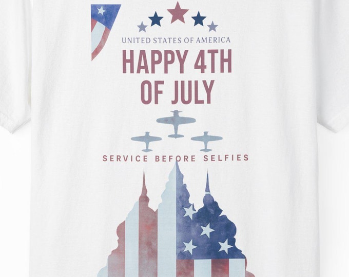 Independence Day T-Shirt: Unisex Garment-Dyed 4th of July Tee