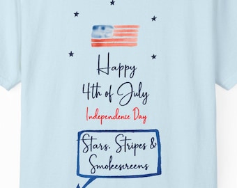 Patriotic Independence Day T-Shirt: Unisex Garment-Dyed 4th of July Tee