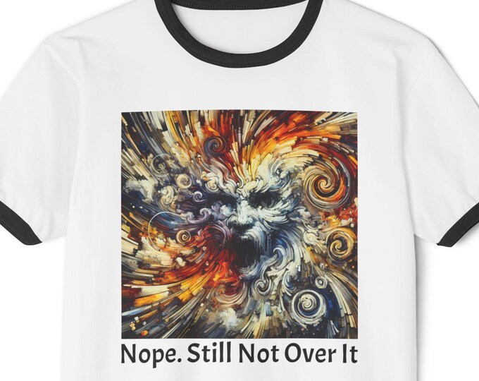 Artistic Ringer T-Shirt: Funny Quote Graphic Tee