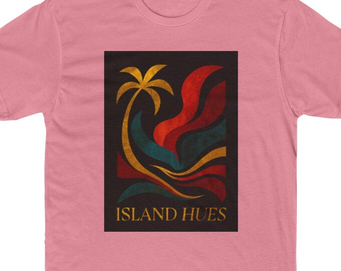 Island Hues Graphic Tee: Unisex Cotton Tropical Shirt