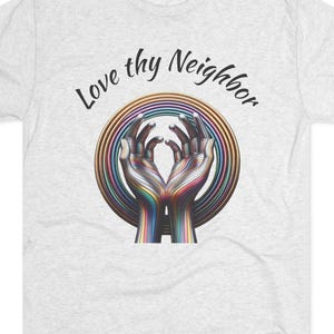 Love Thy Neighbor Tri-Blend T-shirt: inspirerende mensenrechtenkleding