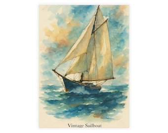 Vintage Sailboat Postcard Bundle (envelopes included)