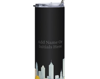 Personalized Stainless Steel Tumbler: 20oz Custom Travel Mug