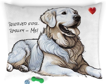 Artistic Pet Bed: Plush Dog Cushion with Removable Cover
