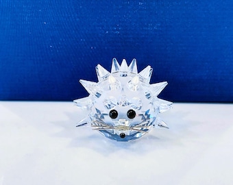 Swarovski Crystal Hedgehog Figurine | Retired Collectible Woodland Animal
