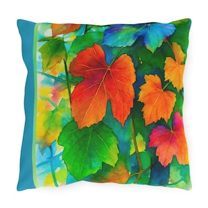 Custom, Fade Resistant  Outdoor Pillows for Relaxation, Garden Decor, Colorful Cushions, Breathe & Bloom Pillows, Patio Accessories