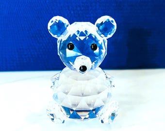 Swarovski Crystal Kris Bear Celebration Ornament, Vintage