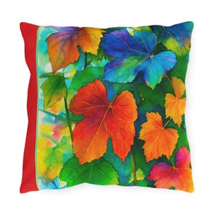 Vibrant Custom Fade Resistant  Outdoor Pillows for Relaxation, Garden Decor, Colorful Cushions, Breathe & Bloom Pillows, Patio Accessories