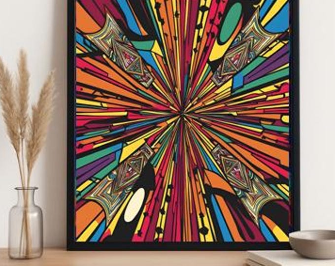 Kaleidoscope – 24 Abstract Background PNGs | Mandala-Inspired Digital Art for Planners, Printables, Wall Decor & More