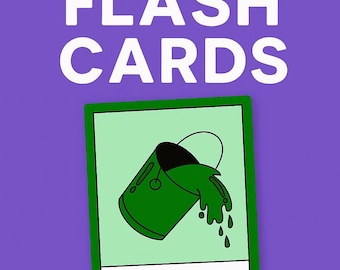 Color Flash Cards: Visual Learning for Preschool, ESL, Autism (Printable PDF + PNGs)