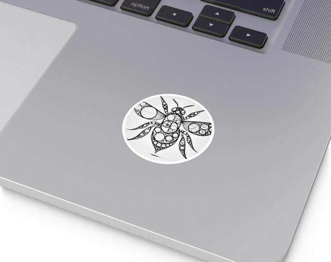 Bee Sticker: Vibrant Vinyl Decal for Laptop, Water Bottle