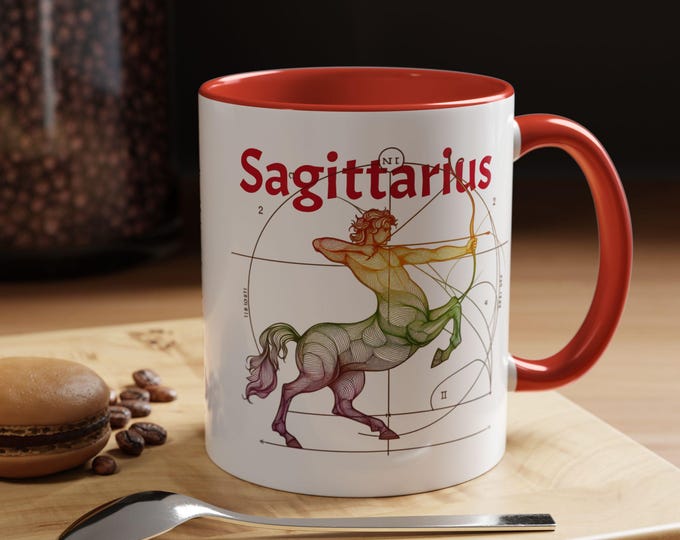 Sagittarius Zodiac Coffee Mug: Astrology Gift for Zodiac Lovers